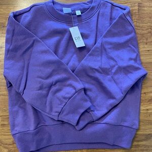 GAP Kids Purple Crewneck sweatshirt oversized